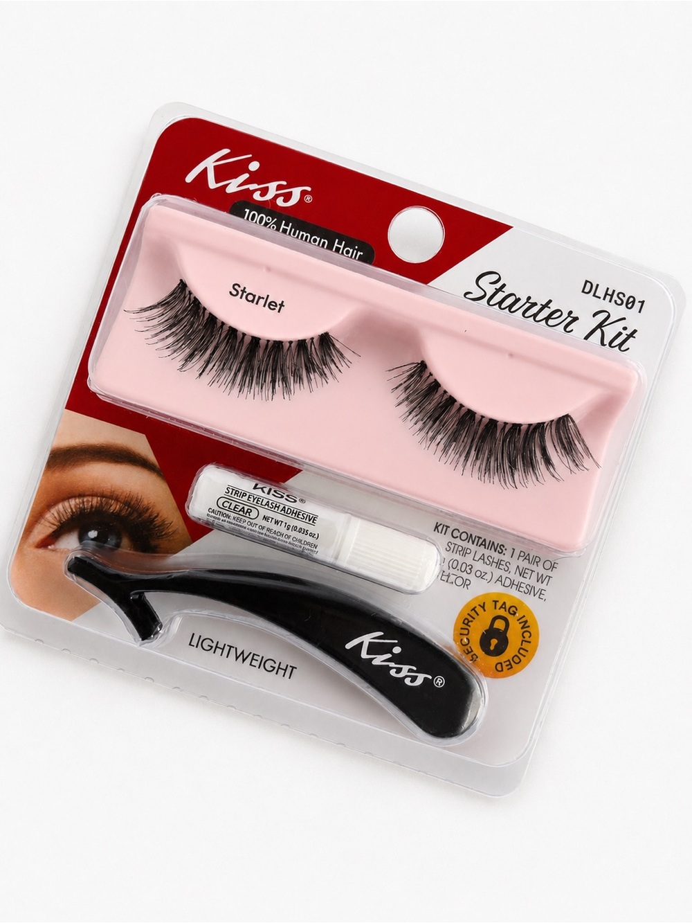 Kiss Starlet False Eyelashes Kit - Black